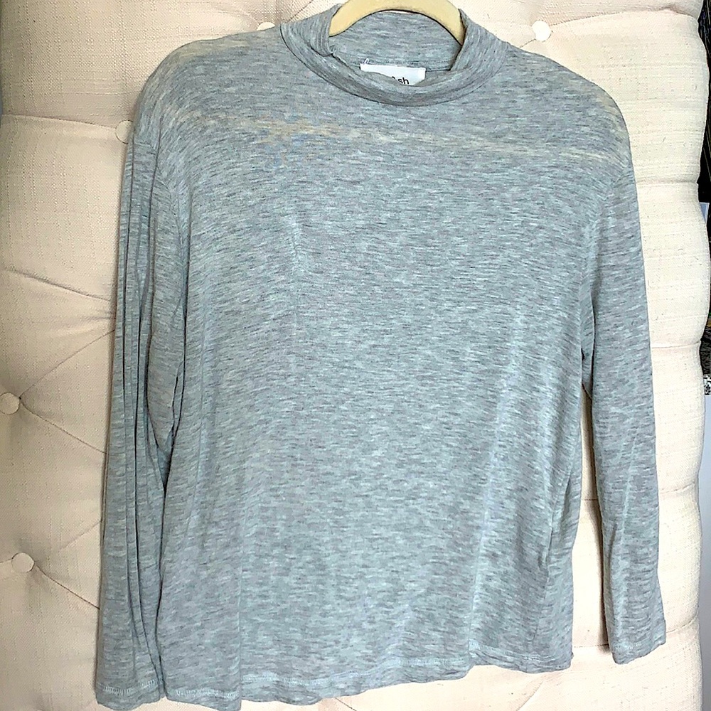 BA&SH Sheer Lightweight Heather Gray Sweater sz3/L